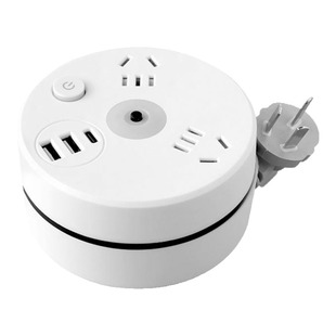 旋转可伸缩插排带usb插线板长线可爬墙多功能插座家用办公室宿舍