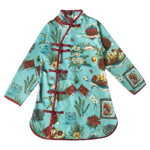 中国风儿童啦啦队演出服大合唱男童汉服女童旗袍诗歌朗诵表演服