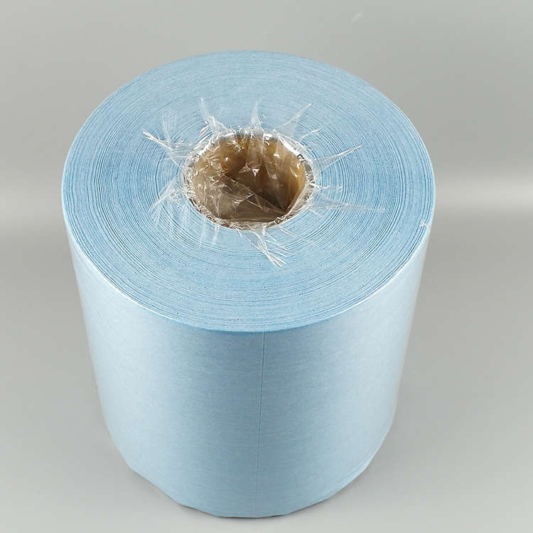 工业大卷纸擦拭布吸油纸无尘纸无纺布 白色蓝色25*30cm*500包邮