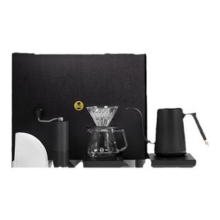 泰摩进阶型家用手冲咖啡套装礼盒 温控手冲壶栗子C3S磨豆机电子秤