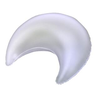 美发沙龙充气抱枕高透明月牙形手托靠枕玩手机车载便携枕头腰靠垫