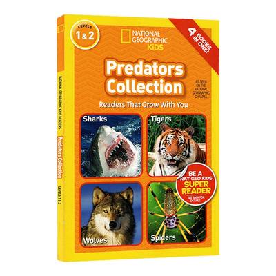 鳄鱼合集 美国国家地理儿童百科分级读物 英文原版 National Geographic Kids Readers Predators Collection 小学STEM课程 书籍