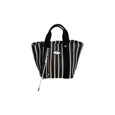 thefifthmoon花花条纹托特包