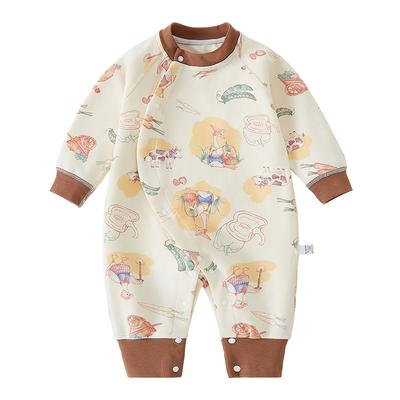 婴儿舒绒内穿打底连体衣