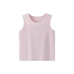英氏儿童保暖背心秋冬季男童女童打底马甲中大童内穿上衣护肚内搭