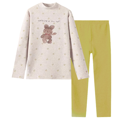 商场同款女童秋衣保暖内衣套厚款