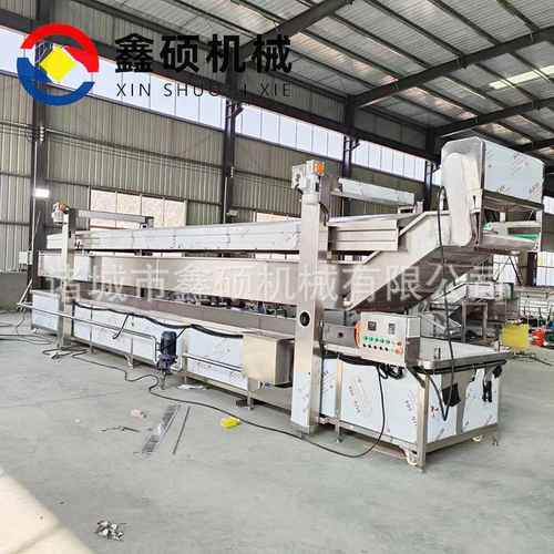 玉米清洗漂烫机 连续芦笋蒸煮杀青设备 隧道式竹笋清洗漂烫流水线