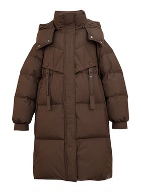 HONRN/红人连帽立领鸭绒羽绒服