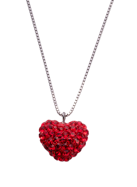 爱心银项链轻奢之城925纯银项链