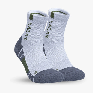 凯乐石男女低帮袜子coolmax速干排汗运动跑步弹力徒步袜(两双装)