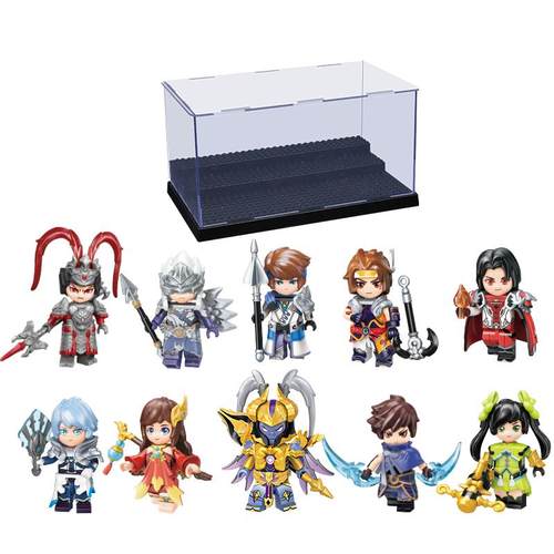 启蒙积木王者荣耀人仔礼盒益智拼装儿童玩具男孩子生日礼物78002D