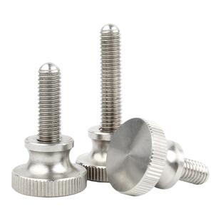 镀锌高头滚花手拧螺丝304不锈钢手扭螺丝弹弓手紧螺栓M2M3M4-M10