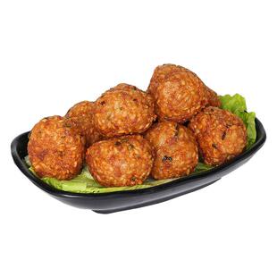 盐城特产苏北油炸肉圆纯手工糯米肉圆猪肉丸子红烧狮子头四喜丸子