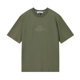 Stone Island石头岛 男士宽松版圆领短袖T恤 L1S152100001 S0285