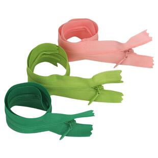 50cm隐形拉链蕾丝长款连衣裙旗袍包包裙子抱枕彩色裤子后背拉锁条