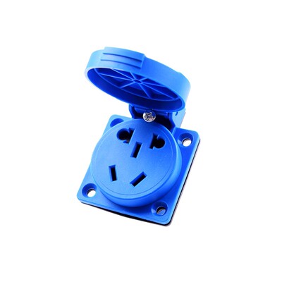 翻盖防水10A电源插座暗装