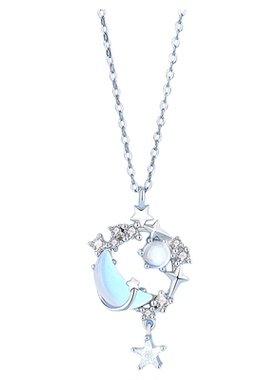 逐梦星河纯银项链送女生生日礼品
