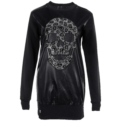 PhilippPlein女薄绒骷髅头卫衣