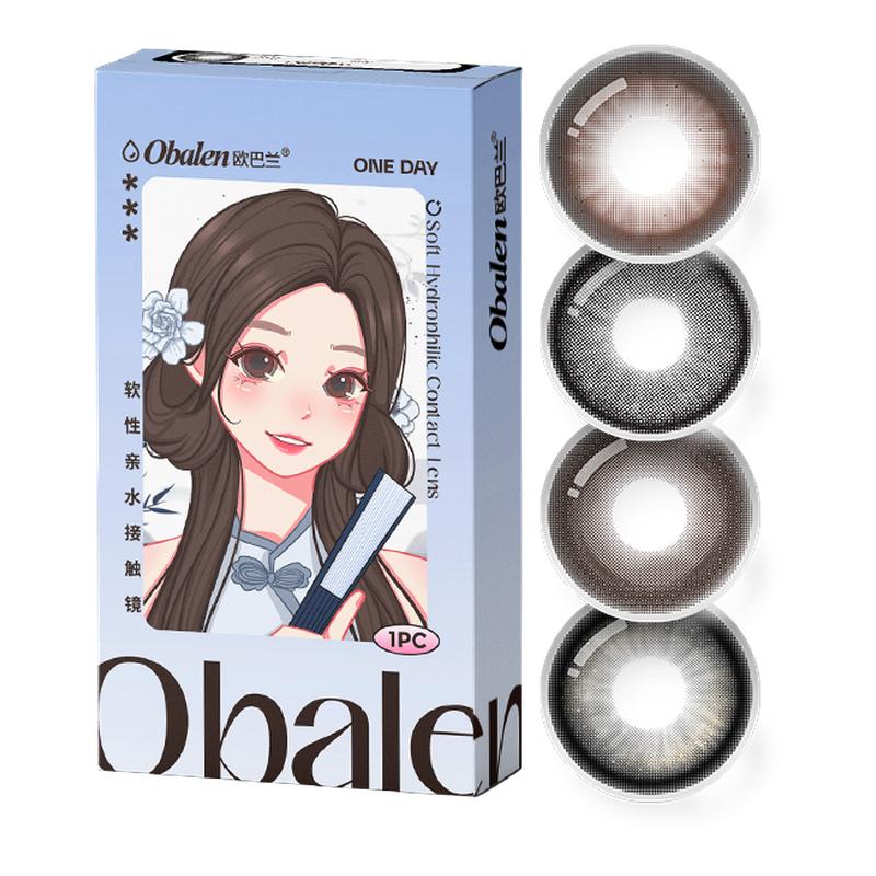 Obalen欧巴兰日抛美瞳调色盘2片大小直径彩色隐形眼镜官方旗舰店