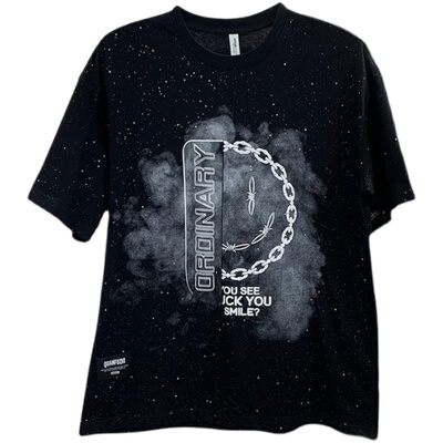 短袖星空印花男士休闲半袖T恤