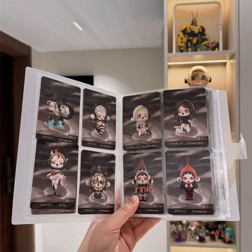 泡泡玛特漫相集系列盲盒卡片收纳册四宫格手办身份卡奥特曼收藏册