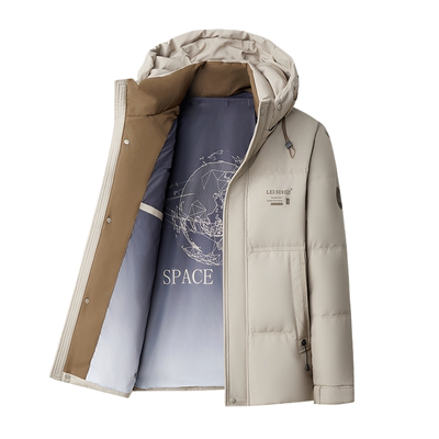 皮尔卡丹冬季新款加厚保暖羽绒服