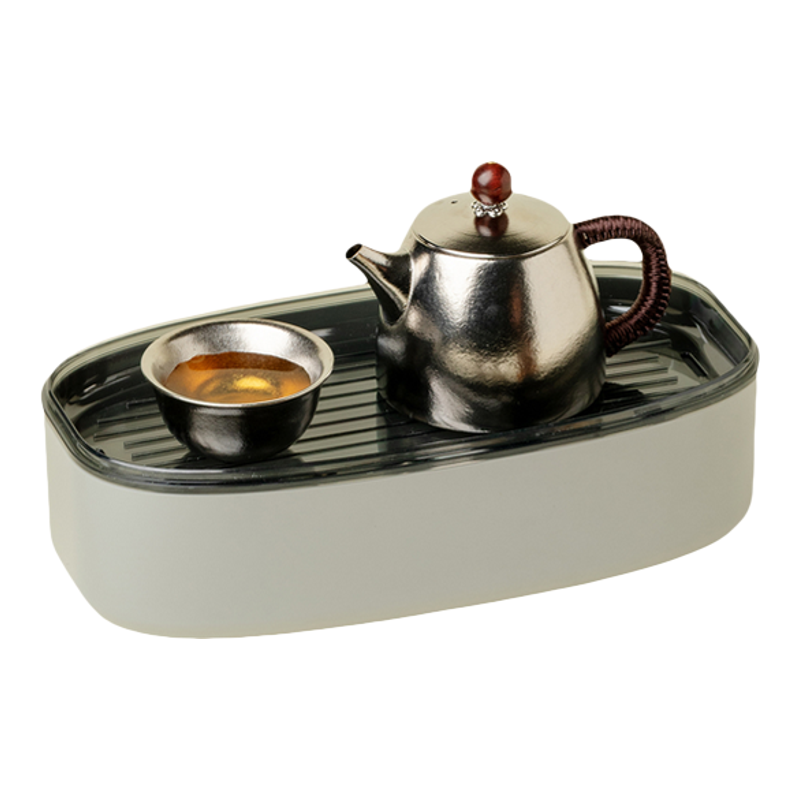里作纯钛旅行茶具一壶三杯公道杯茶壶套装户外个人便捷式功夫茶具