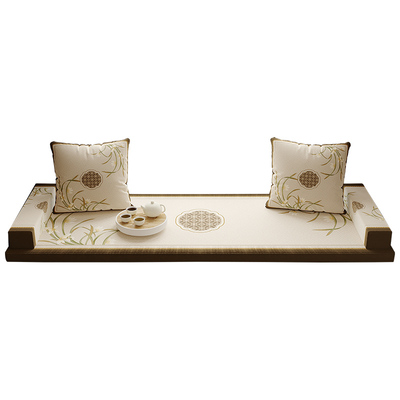 冉忆飘窗垫手感亲肤舒适新中式