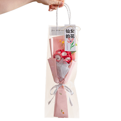 康乃馨针织小花束毛线手工编织