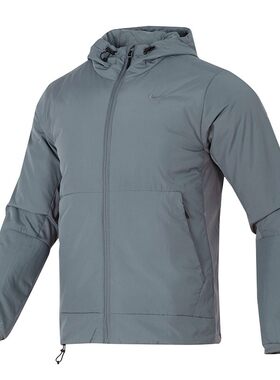 耐克男加厚保暖防风连帽棉服夹克