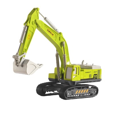 合金工程车挖掘机玩具车吊车搅拌车男孩惯性滑行儿童仿真模型礼物