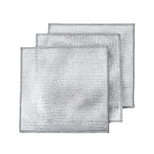 钢丝抹布双面网格不沾油易清洗家用刷锅洗碗强力耐磨去污洗碗布