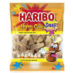 德国进口haribo哈瑞宝酸可乐味软糖175g儿童橡皮糖金熊酸味糖果