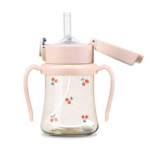 grosmimi格罗咪咪吸管杯ppsu宝宝奶瓶婴儿童水杯带刻度喝奶杯配件