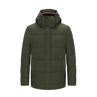 Navigare意大利小帆船冬季新款白鸭绒羽绒服男士连帽加厚保暖外套