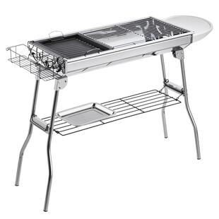 捷安玺烧烤炉家用烧烤架户外折叠便携式炉子室内不锈钢烤肉架子网