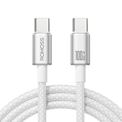 罗马仕1.2米双typec金属编织线