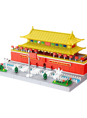 哲高天安门高难度古建筑积木