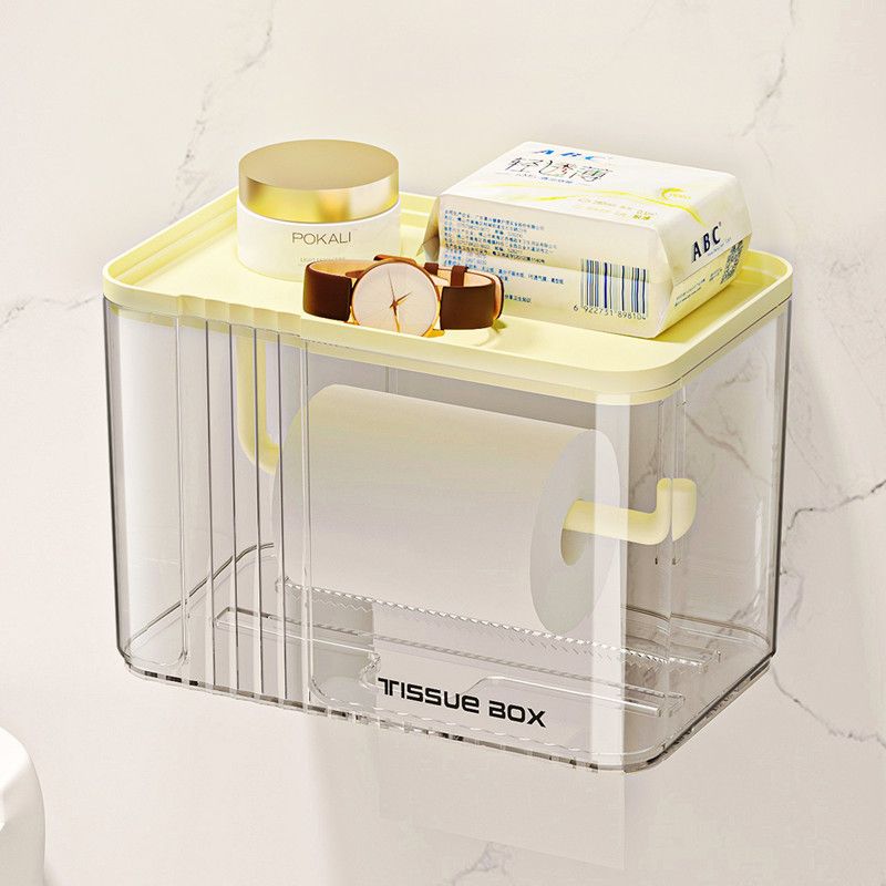 新款直销卫生间纸巾盒厕所厕纸架抽卷纸盒洗手间洗脸巾收纳盒壁挂