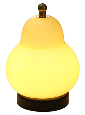 梨子台灯中古法式奶油小夜灯