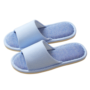 2双装居家拖鞋女夏室内防滑防臭家用地板拖情侣布艺吸汗透气四季5