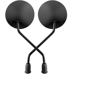 电动电瓶车后视镜自行车圆镜适用雅迪爱玛大视野倒车反光镜子通用