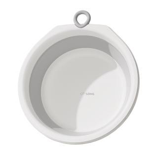 禧天龙折叠盆家用宝宝洗手泡脚水盆加厚塑料盆便携壁挂旅行洗脸盆