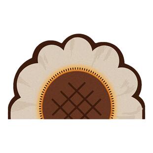 半圆形卫生间地垫软硅藻泥吸水垫浴室外门口速干地毯厕所防滑脚垫