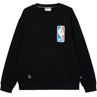 杰克琼斯男装秋季NBA联名圆领卫衣宽松日常休闲潮运动风长袖上衣