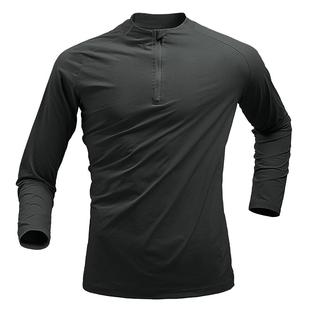 NN真维斯运动长袖t恤男款春秋季速干吸汗跑步衣青少年半拉链上衣