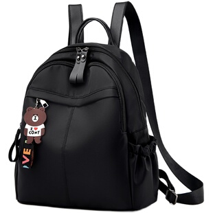 牛津布包双肩包女2026新款潮女士韩版时尚百搭小包包帆布旅行背包