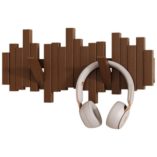 实木钢琴键挂衣架墙上壁挂衣帽架入户门玄关挂衣钩衣服挂钩免打孔