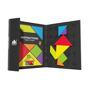 磁性七巧板智力拼图小学生教具3到6岁一年级专用磁力儿童益智玩具