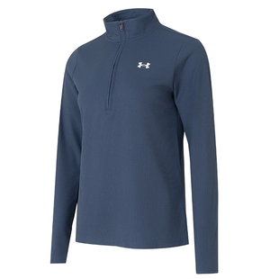 UA安德玛女装半拉链立领运动服跑步健身训练舒适透气休闲长袖T恤